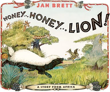 Cover Illustration from Honey Honey Lion by Jan Brett