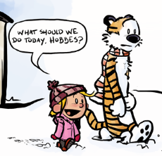 Some comic artists/fans on the web are imagining a sequel to Calvin and Hobbes called Calvin and Bacon